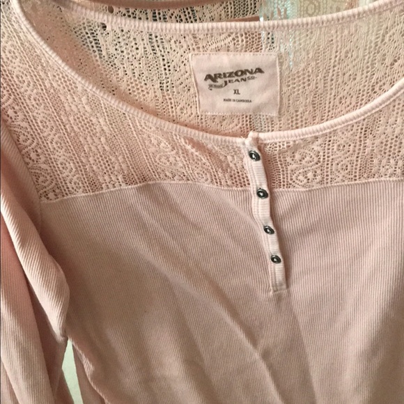 Pullover Henley, long sleeve light pink - Picture 7 of 8